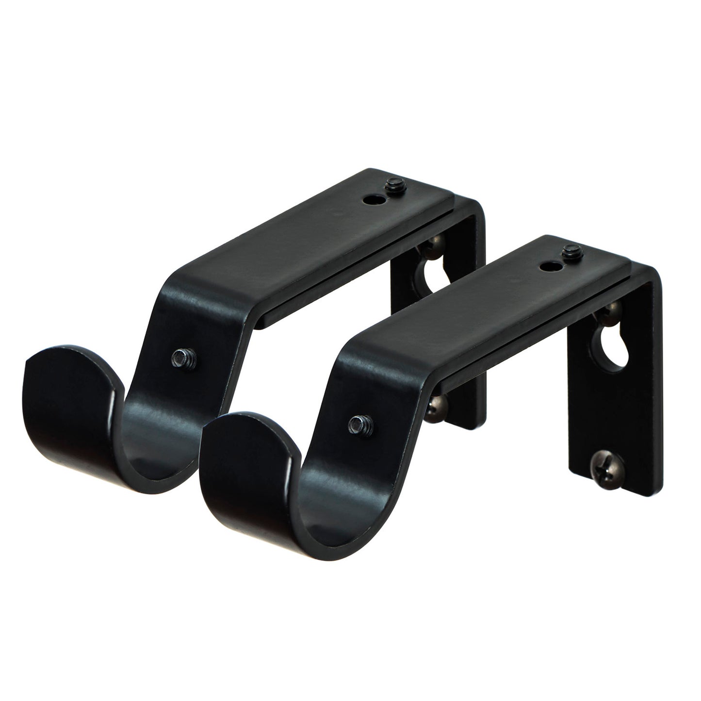 Adjustable Brackets for 1 or 7/8 Inch Curtain Rod, Set of 2, Bronze