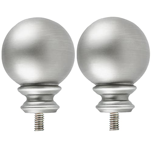 Round Replacement Finials, M6 Screw Rod Finials, Set of 2, Bronze