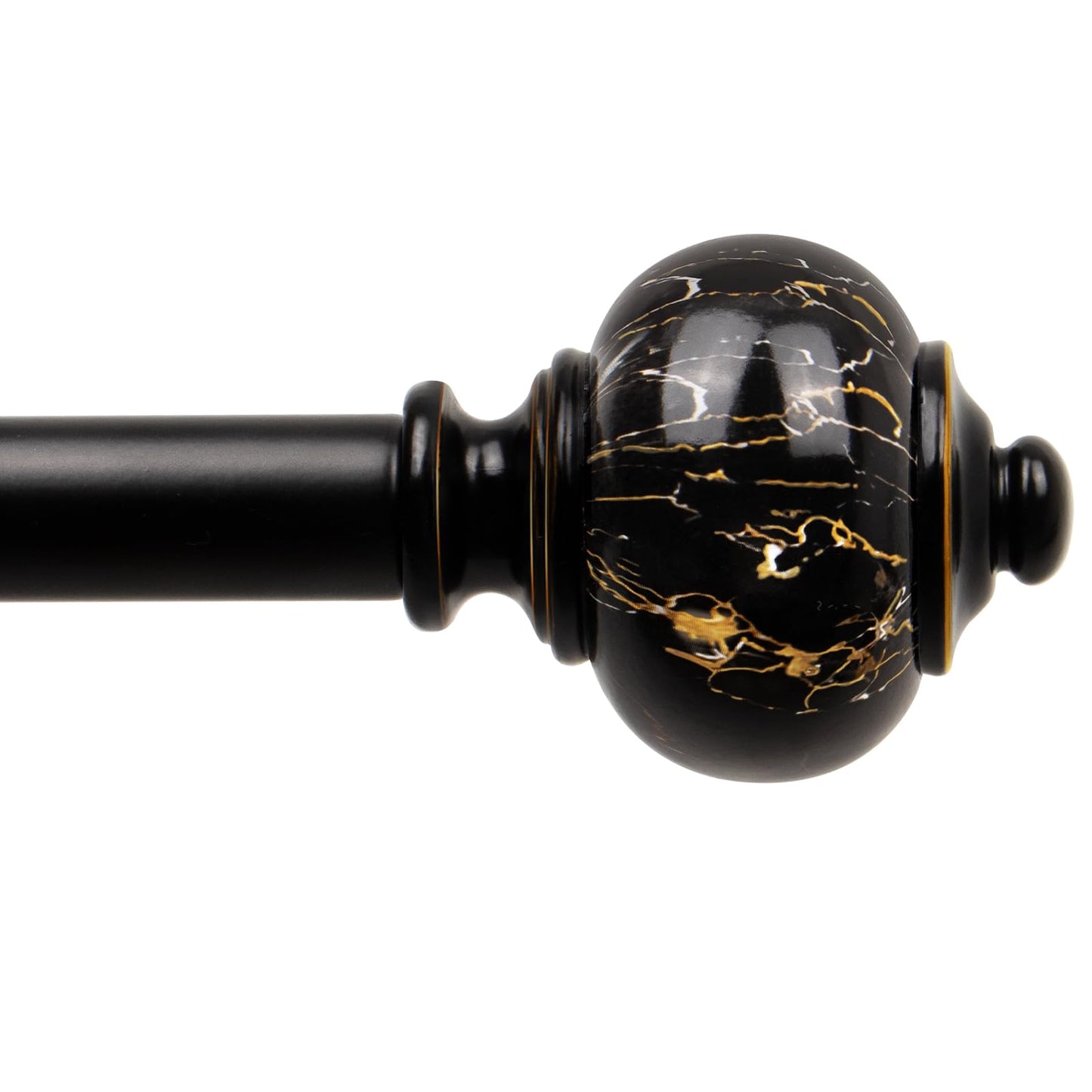 KAMANINA 2 Pack Curtain Rods 32 to 58 Inch, Bronze Drapery Rod, 1" Diameter