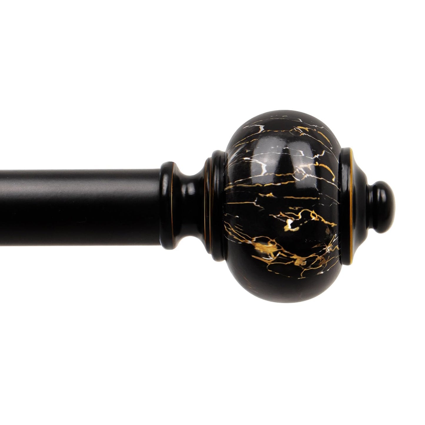 KAMANINA 2 Pack Curtain Rods 32 to 58 Inch, Bronze Drapery Rod, 1" Diameter